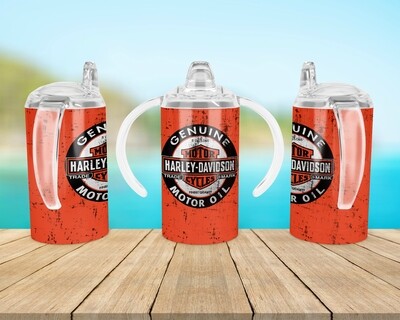 Harley-Davidson Motor Oil Baby Bottle Sippy Tumbler