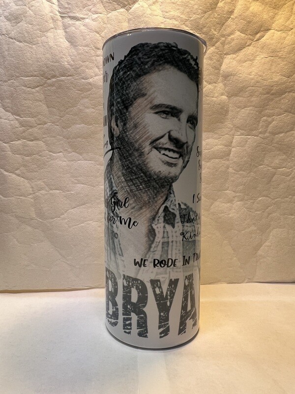 Luke Bryan Music Tumbler