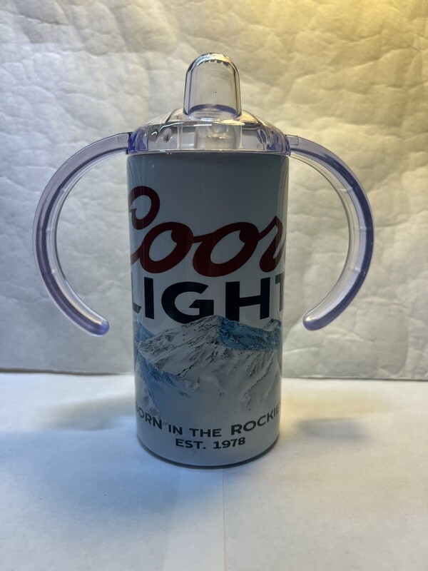 Coors Light Beer Baby Bottle Sippy Tumbler
