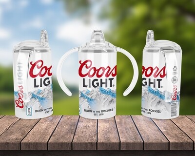 Coors Light Beer Baby Bottle Sippy Tumbler