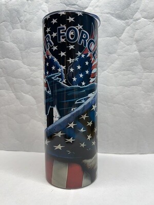 Air Force Veterans USA Flag Tumbler