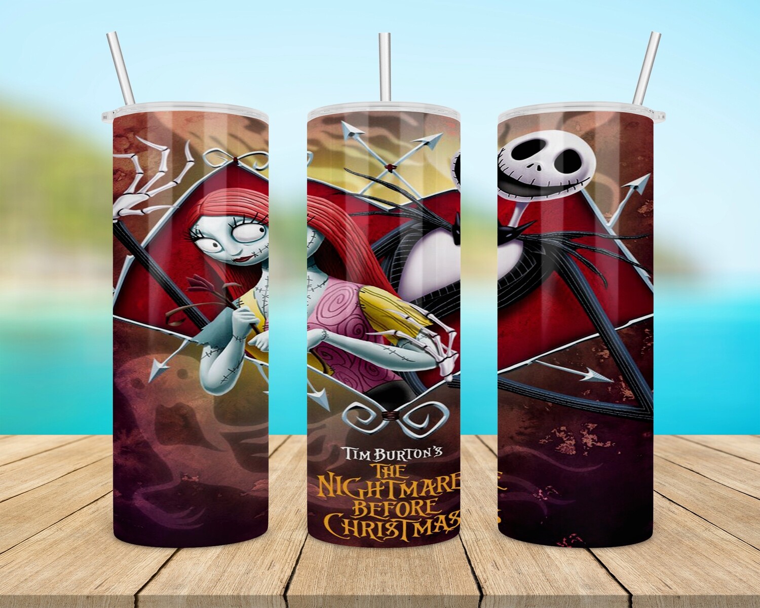 Nightmare Before Christmas Halloween Tumbler