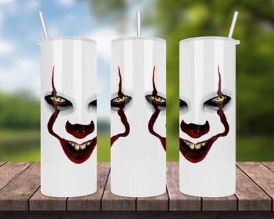 IT Clown Face Halloween Tumbler