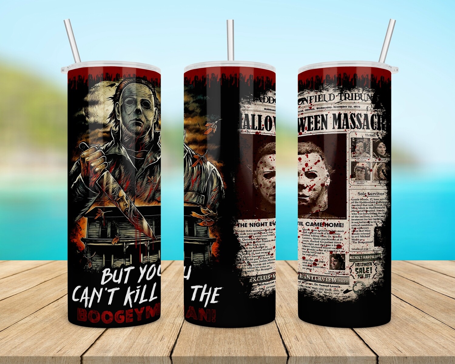 Halloween Michael Myers Tumbler