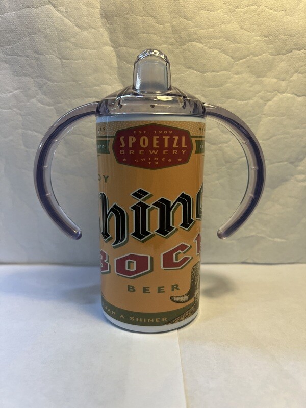 Shiner Bock Beer Baby Bottle Sippy Tumbler