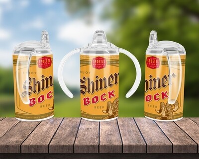 Shiner Bock Beer Baby Bottle Sippy Tumbler