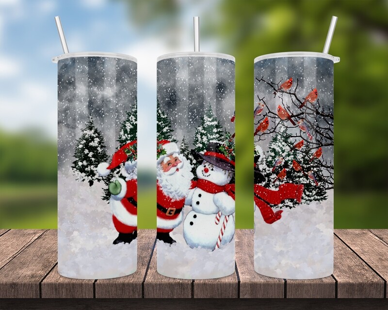 Santa Snowman Tumbler