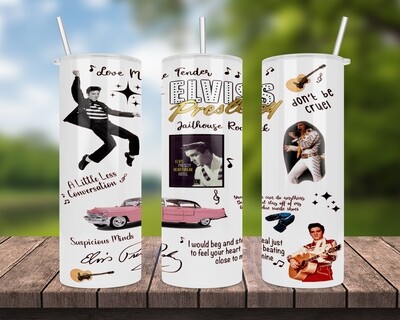 Elvis Presley Music Tumbler