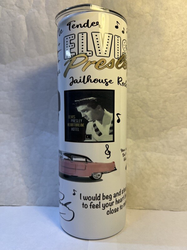 Elvis Presley Music Tumbler