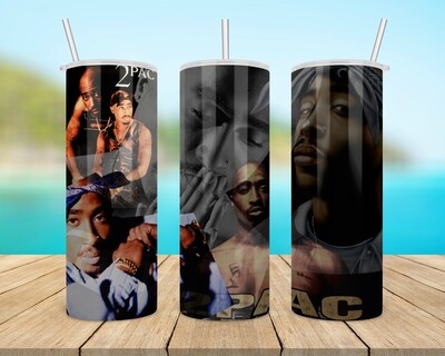 Tupac Shakur Music Tumbler