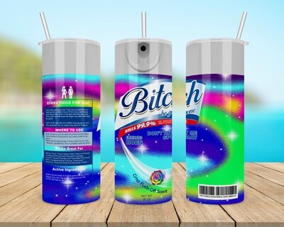 Bitch Be Gone Rainbow Tumbler