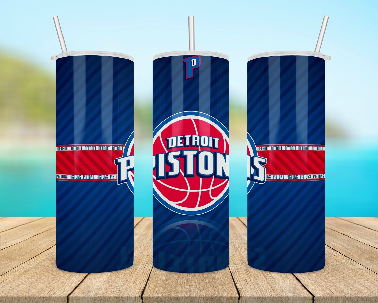 Detroit Pistons NBA Basketball Tumbler