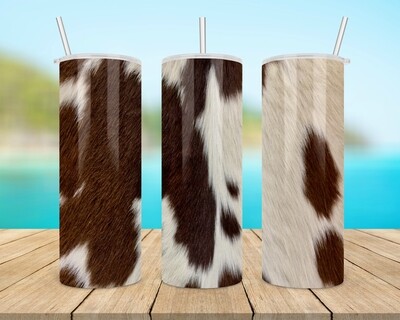 Cowhide Brown Tumbler