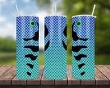 Blue Fishing Lure Tumbler