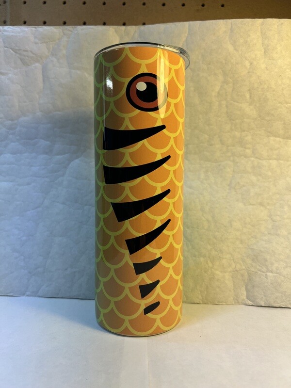 Green Yellow Fishing Lure Tumbler