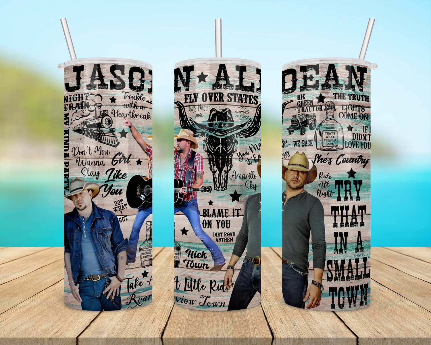 Jason Aldean Music Tumbler