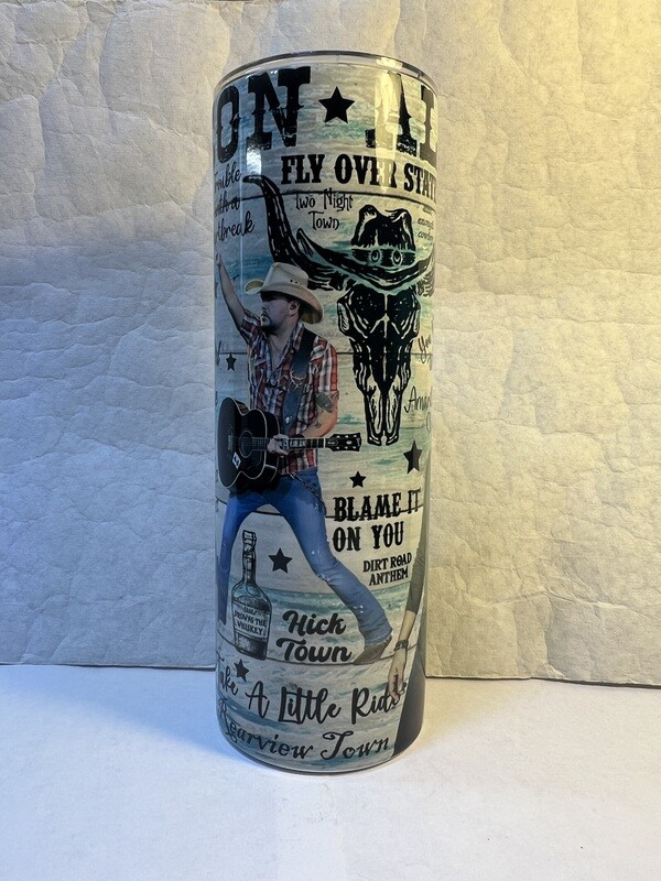 Jason Aldean Music Tumbler
