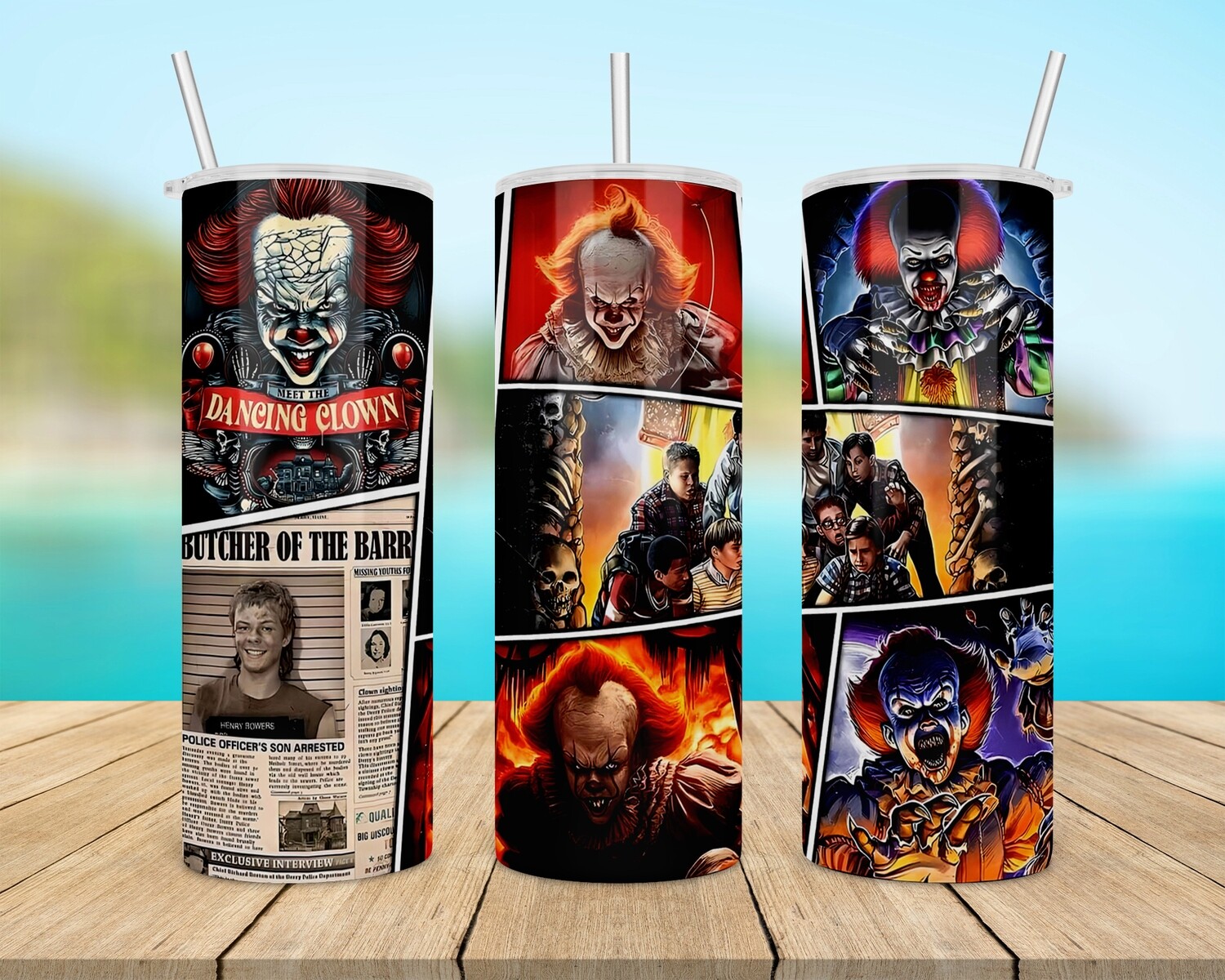 IT Dancing Clown Halloween Tumbler