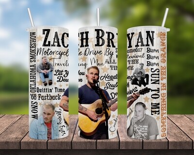 Zach Bryan Music Tumbler