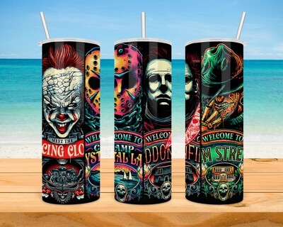 Horror Movie Halloween Tumbler