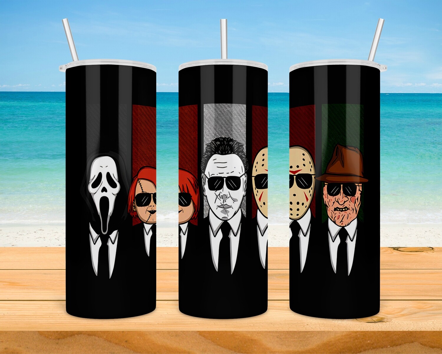 Halloween Gang Horror Movie Tumbler