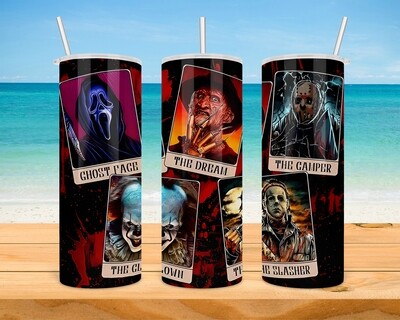 Halloween Horror Movie Gang Tumbler