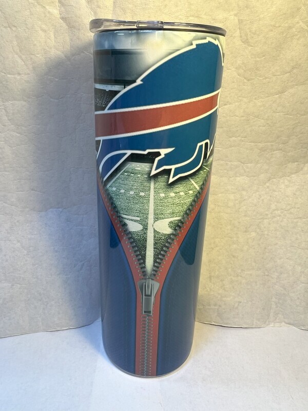 Buffalo Bills Football Zipper Tumbler