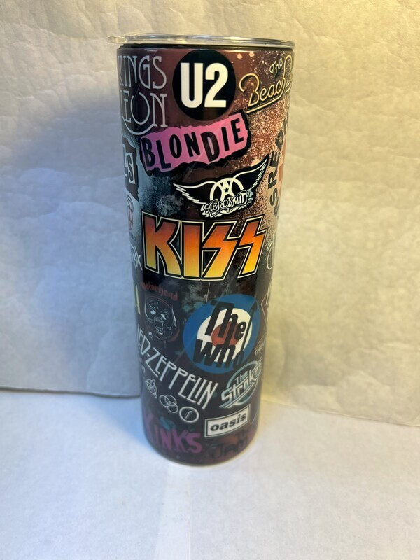 Rock Band Music Tumbler
