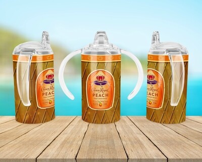 Crown Royal Peach Baby Bottle Sippy Tumbler
