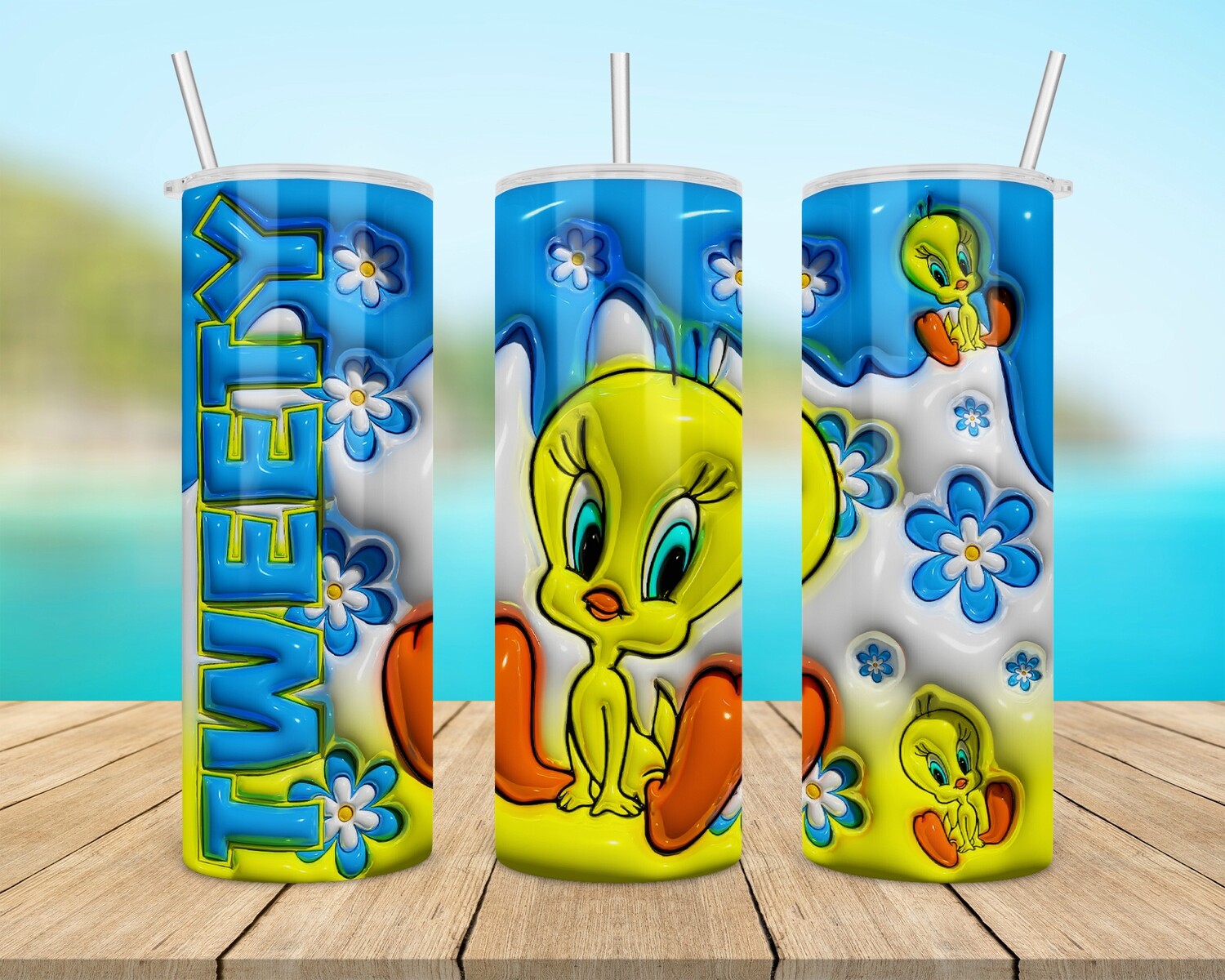 Tweety Bird Cartoon Tumbler