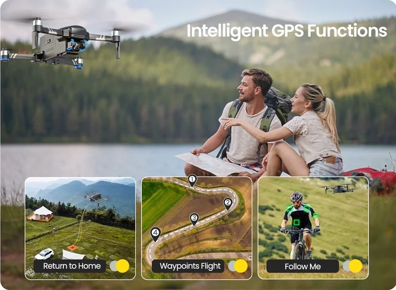 Holy Stone HS600 2-Axis Gimbal Drone with 4K EIS Camera