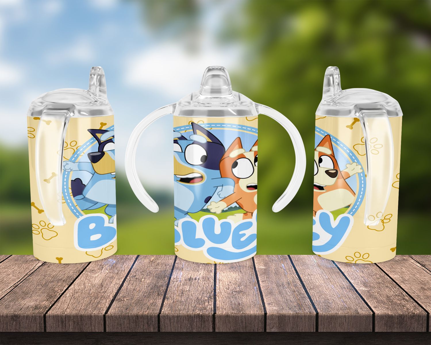 Bluey Cartoon Baby Bottle Sippy Tumbler