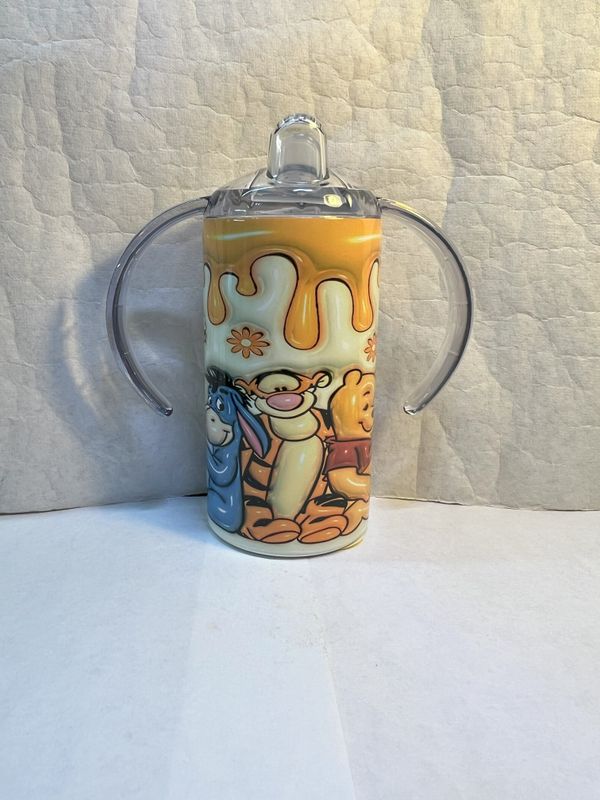 Winnie The Pooh Puff Baby Bottle Sippy Tumbler