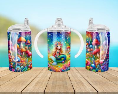 Mermaid Baby Bottle Sippy Tumbler