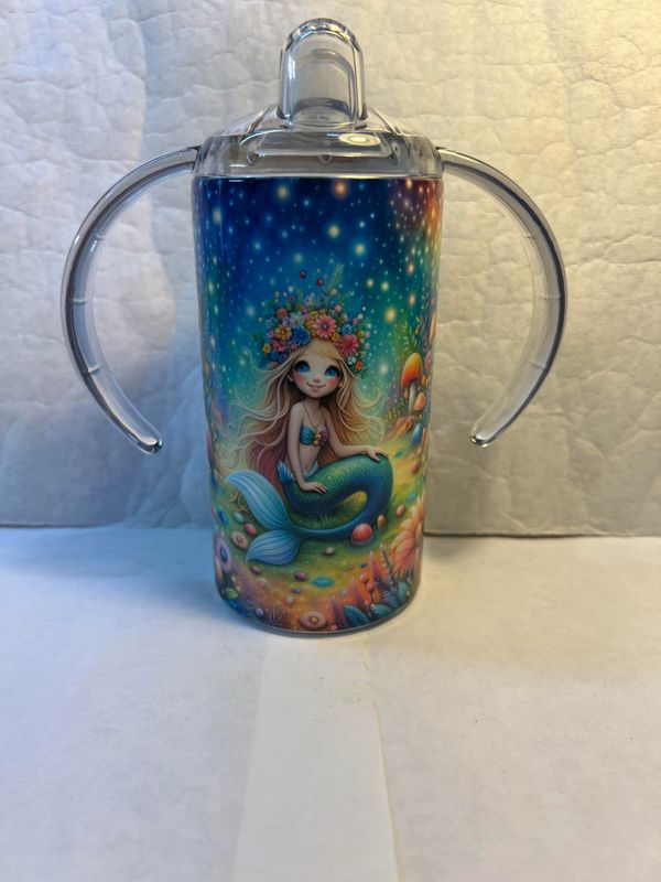 Mermaid Baby Bottle Sippy Tumbler