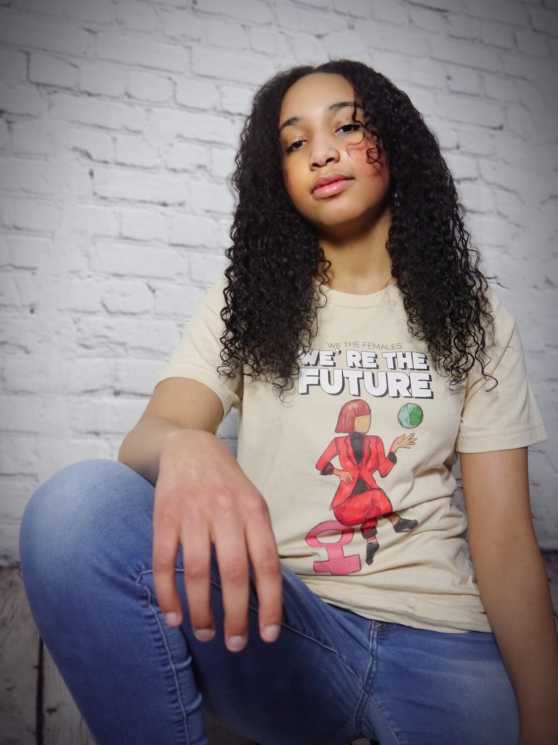 On Top of the World Cream Tee  I  Adult