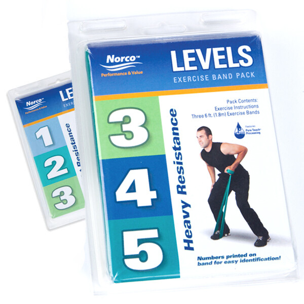 Norco® LEVELS™ Exercise Band Resistance Packs