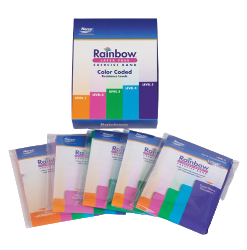 Rainbow™ Latex-Free Exercise Band Multipacks