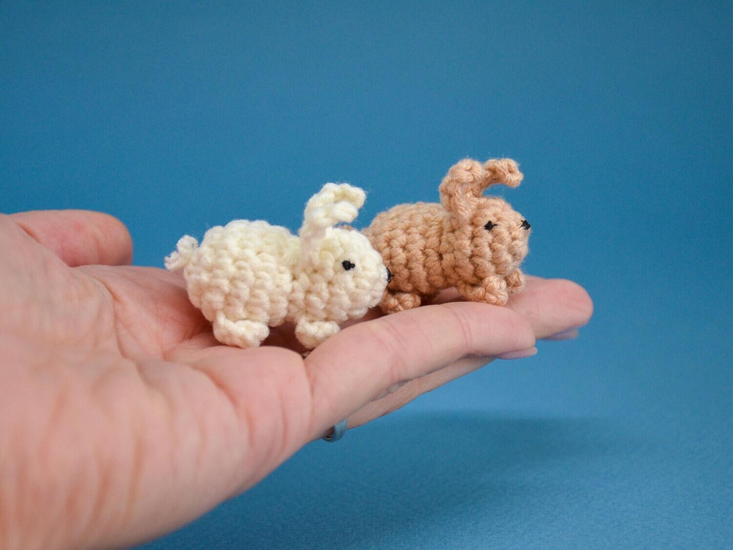 Amigurumi crochet pattern, easter mini rabbit, easy pattern for beginner, bunny crochet DIY gift