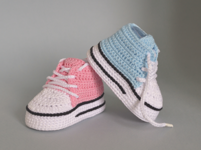 Crochet pattern baby booties, crochet baby shoe sneakers, crochet baby shoes pattern, newborn baby gift idea, DIY baby shower gift