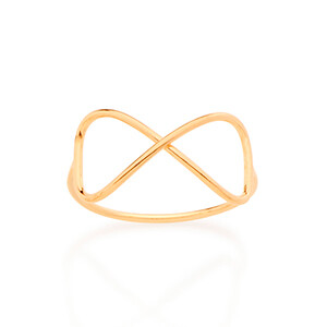 Gold-plated infinity ring