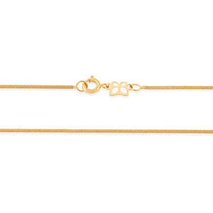 Gold plated snake chain - 42 cm