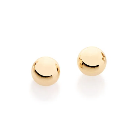 Gold-plated ball earring