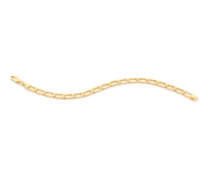Gold-plated hard links bracelet