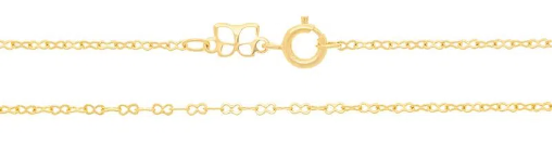 Gold-plated infinity chain - 50 cm