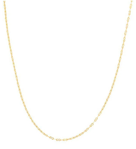 Gold-plated infinity chain - 50 cm