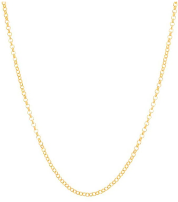 Gold-plated Portuguese link chain - 42 cm