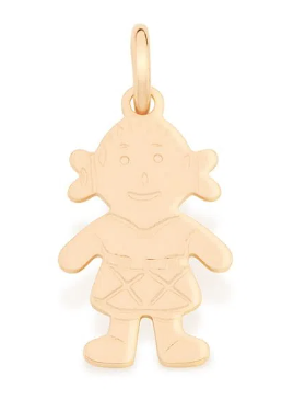 Gold-plated girl pendant
