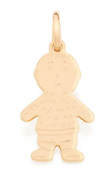 Gold-plated boy pendant