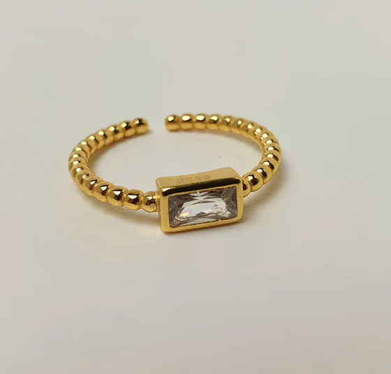 Gold vermeil delicate ring